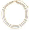 Ettika Mixed Layers Necklace In Gold