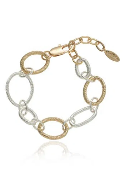 Ettika Mixed Link Chain Bracelet In Gold