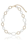 Ettika Mixed Link Chain Necklace In Metallic