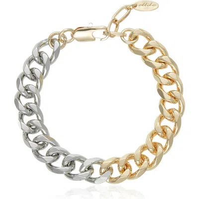Ettika Mixed Metal Chain Bracelet
