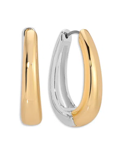 Ettika Mixed Metal Hoop Earrings In Multi