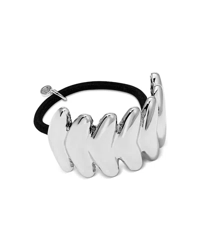 Ettika Modern Chevron Hair Elastic In Metallic