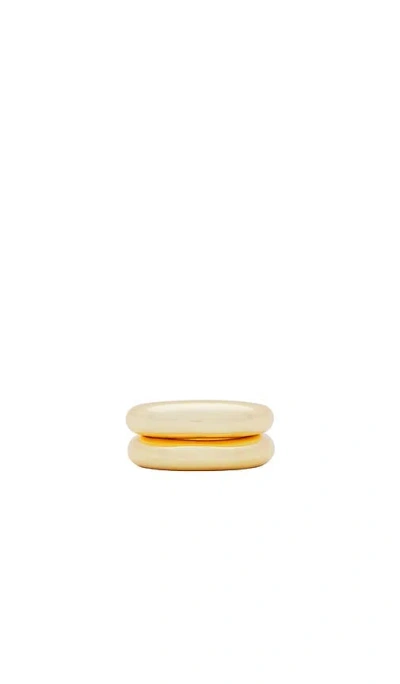Ettika Modern Dome Ring Set In Gold