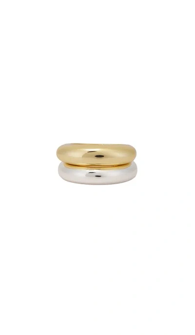 Ettika Modern Dome Ring Set In Multi