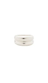 Ettika Modern Dome Ring Set In Silver