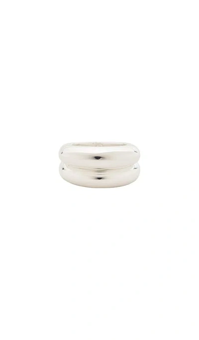 Ettika Modern Dome Ring Set In Silver