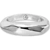 Ettika Modern Flow Statement Ring In Silver