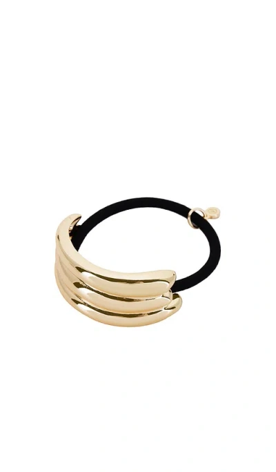 Ettika Modern Rows Hair Tie In 金色