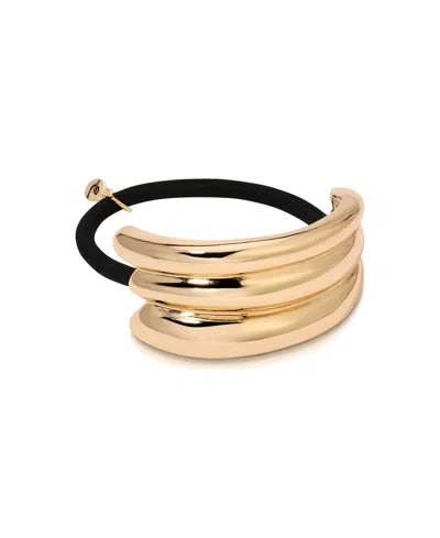 Ettika Modern Rows Hair Tie In Gold