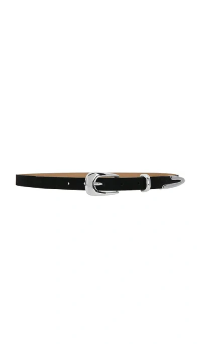 Ettika Modern Saddle Belt In Black