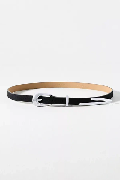 Ettika Modern Saddle Belt In Black