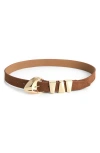 Ettika Modern Western Leather Belt In Brown