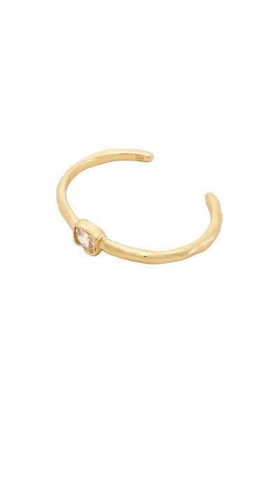 Ettika Molten Crystal Cuff In Metallic Gold