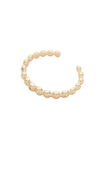 Ettika Molten Cuff Bracelet In Clear Crystal & Gold