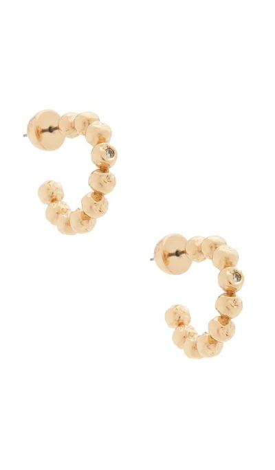 Ettika Molten Everyday Hoop Earrings In Gold