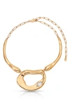 Ettika Molten Marquise Crystal Necklace In Gold