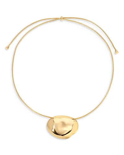 Ettika Molten Metal Adjustable Pendant Necklace, 30.5 In Gold