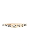 Ettika Molten Metal Belt In White