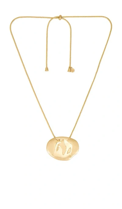 Ettika Molten Metal Collar Necklace In Gold
