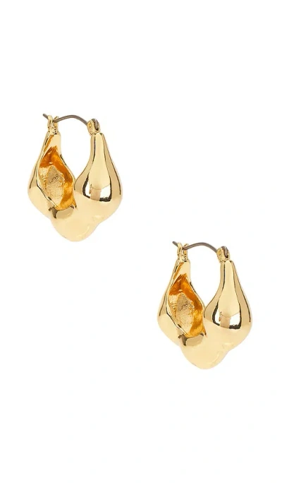 Ettika Molten Metal Hoop Earrings