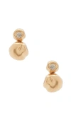 Ettika Molten Mini Stud Earrings In Gold