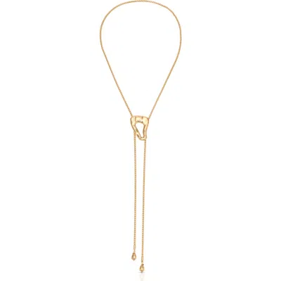 Ettika Molten Muse Bolo Necklace In Gold