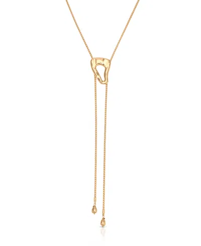 Ettika Molten Muse Bolo Necklace In Gold