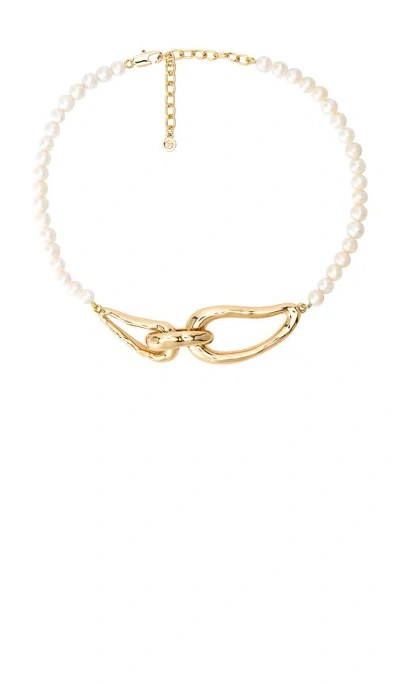 Ettika Molten Muse Pearl Necklace