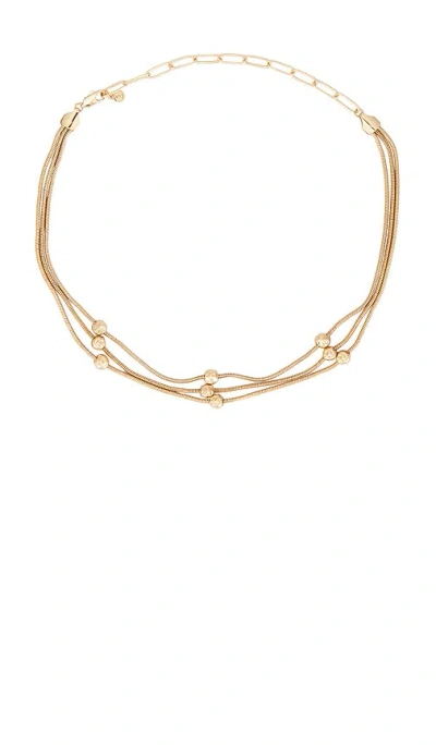Ettika Molten Snake Chain Necklace In Gold
