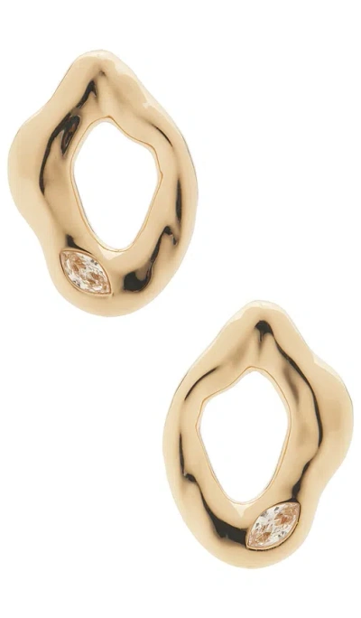 Ettika Molten Sparkle Earrings In Gold