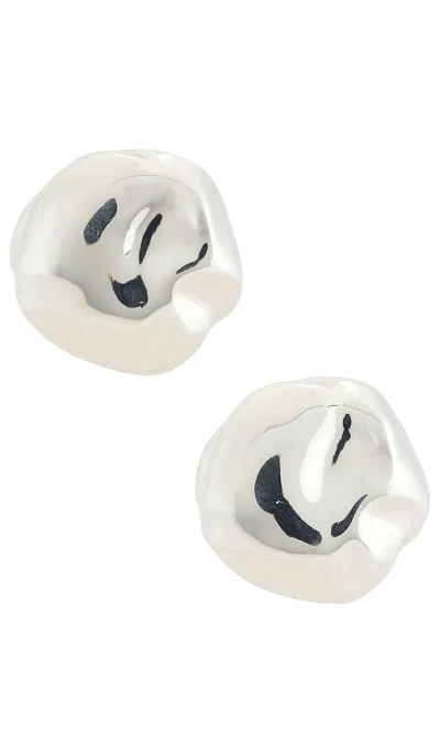 Ettika Molten Spheres Large Stud Earrings In Metallic