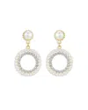 Ettika Mother May Drop Earrings In White/gold