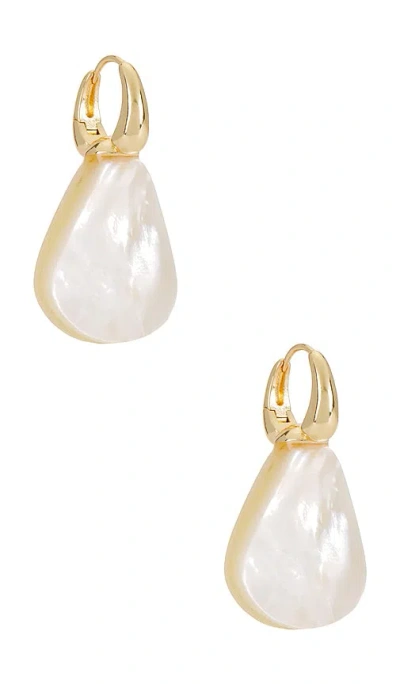 Ettika Mother Of Pearl Drop Earrings In Ivory