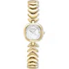 Ettika Mother-of-pearl Square Bracelet Watch In Gold