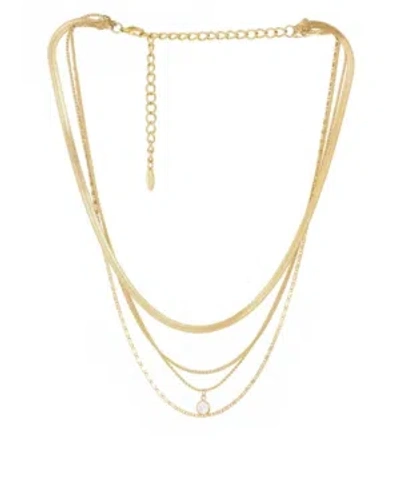 Ettika Multi-chain Layered Gold Plated Necklace