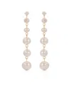 Ettika Multi-freshwater Cultivated Pearl Linear Earrings