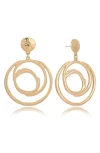Ettika Multi-ring Drop Earrings In Gold