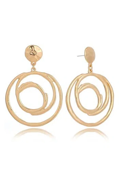 Ettika Multi-ring Drop Earrings In Gold