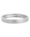 Ettika Multirow Stacking Bangle Bracelet In Silver