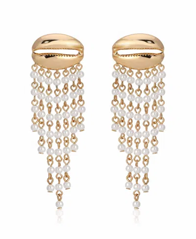 Ettika Mykonos Shell Dangle Earrings