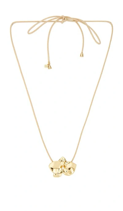 Ettika Natural Cord Flower Necklace In Gold