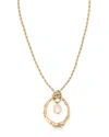 Ettika Nautical Mother Of Pearl Pendant Necklace In Gold