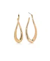 Ettika Oblong 18k Gold Plated Abstract Hoop Earring In Gold