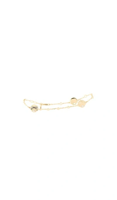 Ettika Oceanic Dream Station 脚镯 In Gold