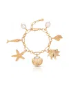 Ettika Oceanic Dreams Charm Bracelet In Gold