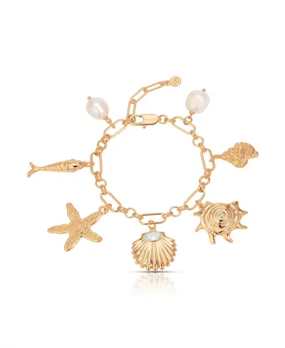 Ettika Oceanic Dreams Charm Bracelet In Gold