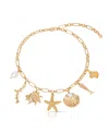 Ettika Oceanic Dreams Charm Necklace In Gold
