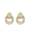 ETTIKA ONLY ROYALTY PAVE DOORKNOCKER DROP EARRINGS