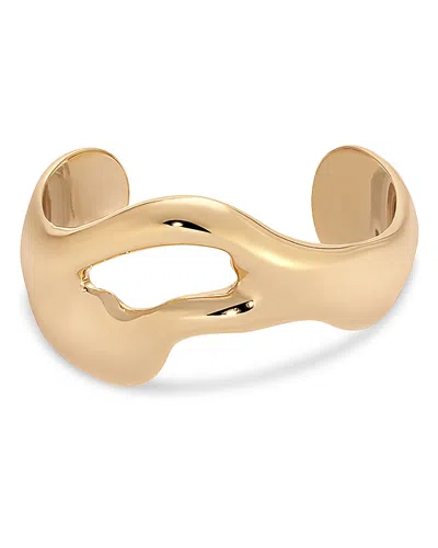 Ettika Abstract Cuff Bracelet In Gold