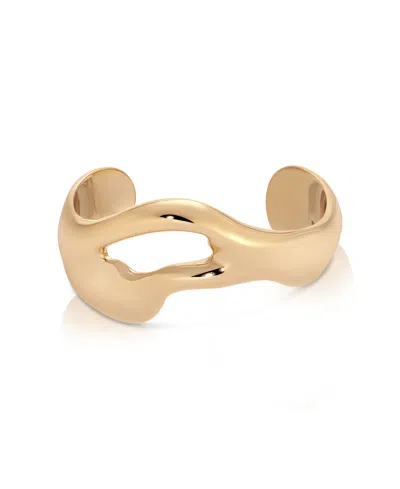 Ettika Open Abstract Cuff Bracelet In Gold